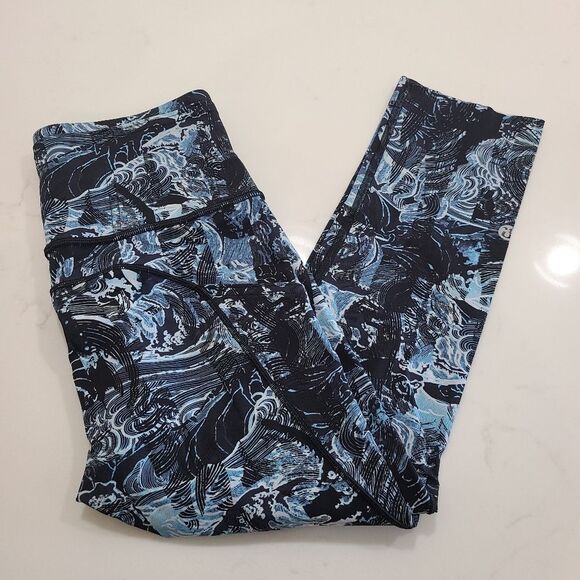 Lululemon Fast & Free Crop Leggings Size 4 - Picture 2 of 14